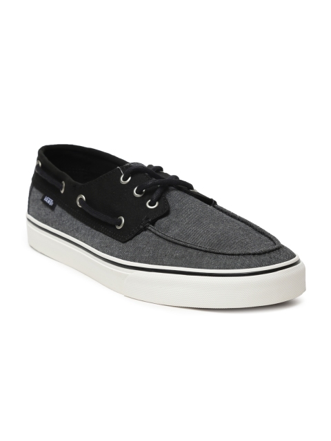 

Vans Men Grey & Black Chauffeur SF Colourblocked Boat Shoes