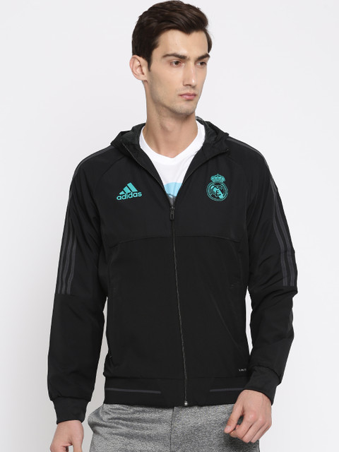 

ADIDAS Men Black Solid REAL PRE Sporty Jacket