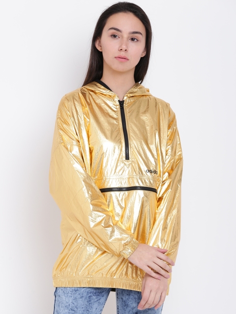 

ADIDAS Originals Women Golden Sheen Sporty Jacket, Gold