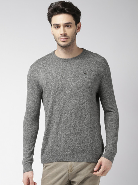 

Tommy Hilfiger Men Grey Solid Pullover