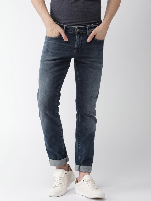 

Tommy Hilfiger Men Blue Scanton Slim Fit Mid-Rise Clean Look Stretchable Jeans