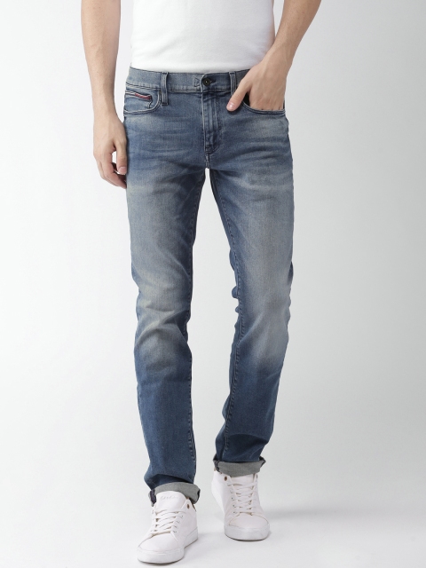 

Tommy Hilfiger Men Blue Relaxed Fit Mid-Rise Clean Look Stretchable Jeans