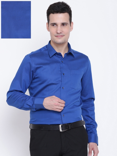 

Blackberrys Men Blue Slim Fit Solid Formal Shirt