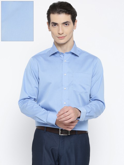 

Blackberrys Men Blue Slim Fit Solid Formal Shirt