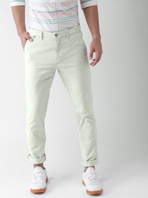 

Tommy Hilfiger Men Grey Smart Slim Fit Solid Chinos