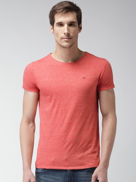 

Tommy Hilfiger Men Red Slim Fit Round Neck T-shirt