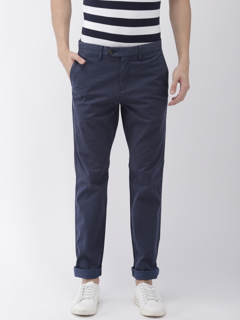 

Tommy Hilfiger Men Blue AI Denton Straight Fit Printed Chinos