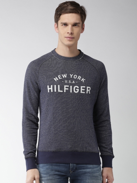 

Tommy Hilfiger Men Blue Printed Sweatshirt
