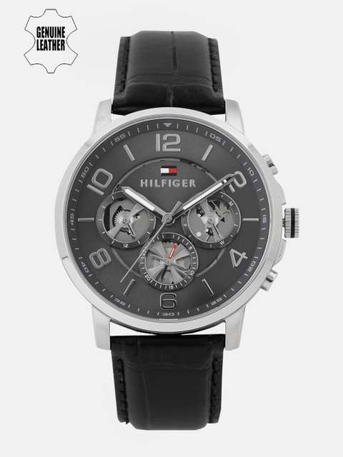 

Tommy Hilfiger Men Grey & Silver-Toned Analogue Watch