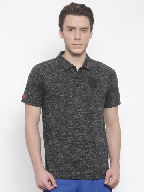 

PUMA Motorsport Men Charcoal Solid Ferrari Polo Collar T-shirt