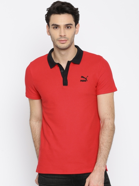 

Puma Men Red Archive Logo Polo T-shirt