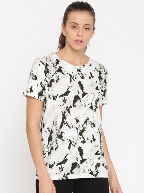 

Puma Women White Printed Round Neck AOP Archive Logo T-shirt