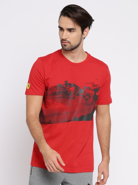 

Puma Men Red Printed Round Neck SF Transform Graphic T-shirt