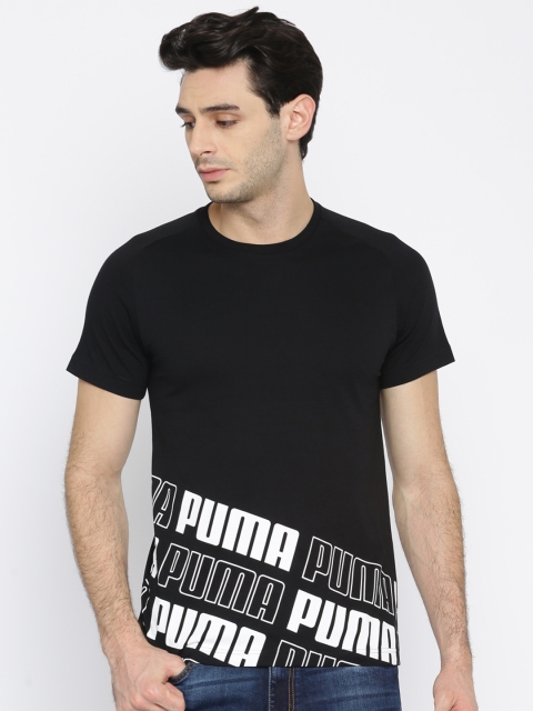 

Puma Men Black Printed Round Neck Rebel 2.0 T-shirt