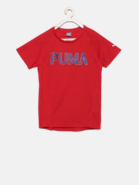 

Puma Boys Red Printed T-shirt