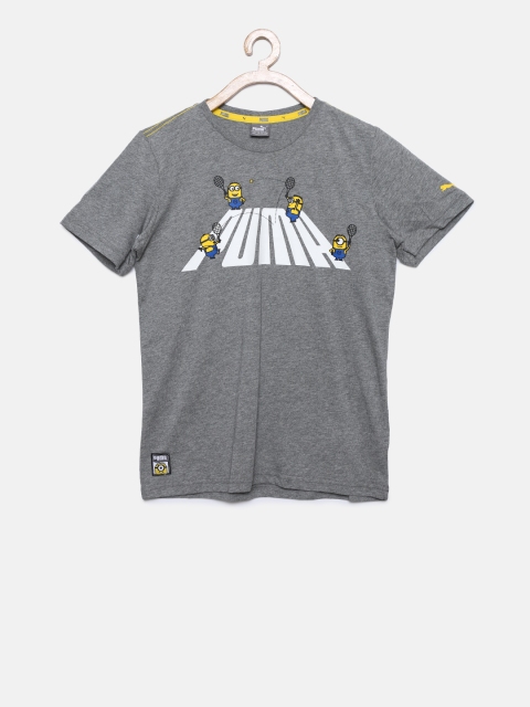 

Puma Girls Grey Printed T-shirt