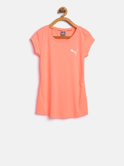 

Puma Girls Coral Orange Active Dry ESS T-shirt