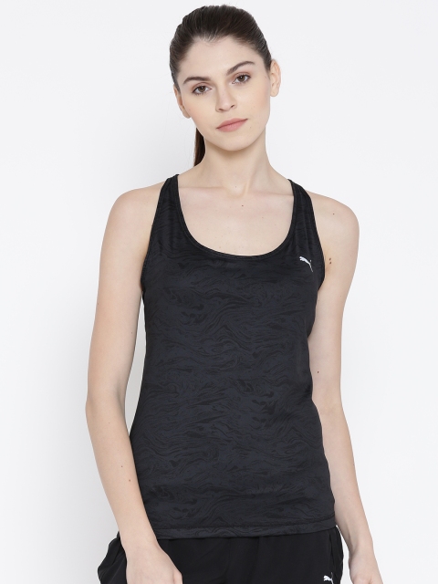 

Puma Women Black All Eyes On Me Printed Tank Top