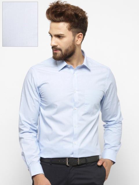 

Blackberrys Men Blue Slim Fit Solid Formal Shirt
