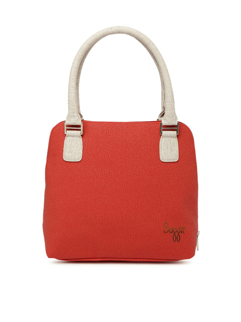 

Baggit Red & Beige Solid Handheld Bag