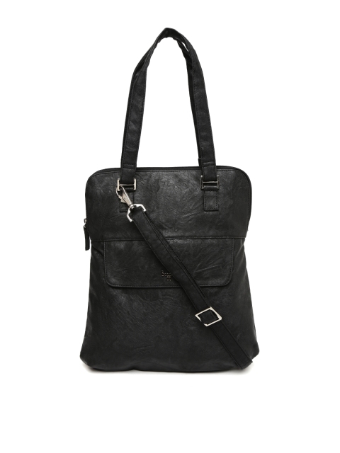 

Baggit Black Textured Shoulder Bag