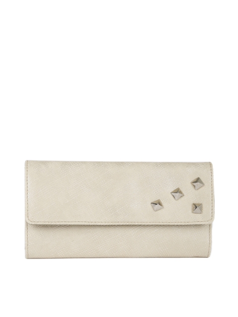 

Baggit Women Gold-Toned Textured Three Fold Wallet