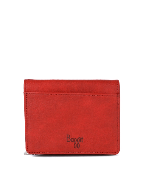 

Baggit Women Red Solid Two Fold Wallet