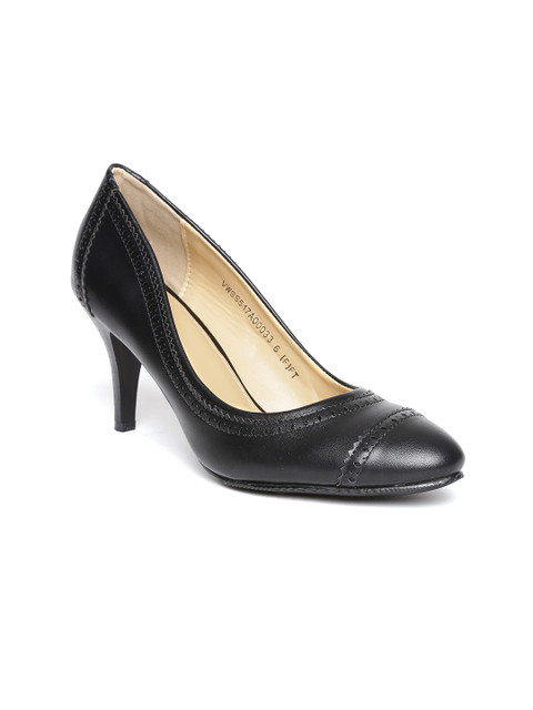 

Van Heusen Women Black Cut-Out Pumps