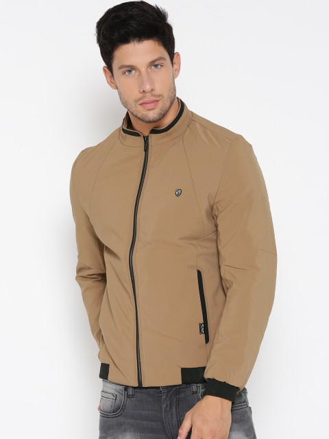 

Fort Collins Men Brown Solid Bomber Jacket