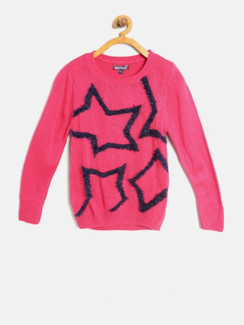 

Nauti Nati Girls Pink Pullover with Applique