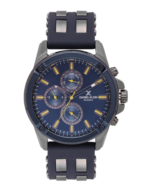 

Daniel Klein Men Navy Blue Multifunction Watch DK11249-1