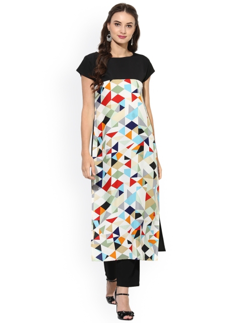 

Vaamsi Women Multicoloured Printed Straight Kurta, Multi