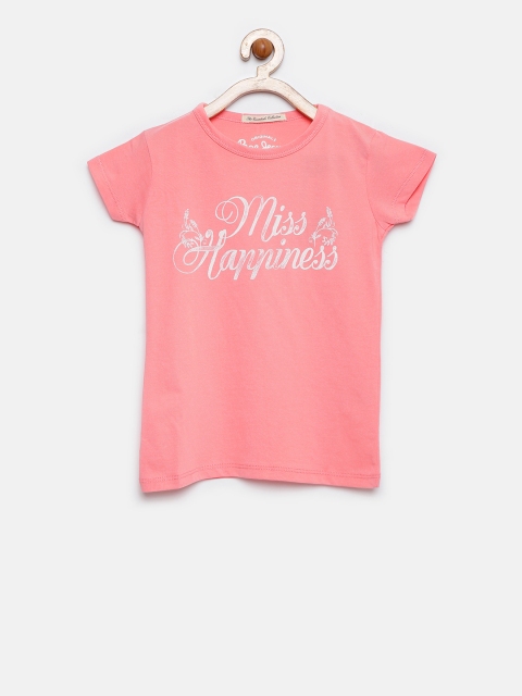 

Pepe Jeans Girls Pink Printed Round Neck T-shirt