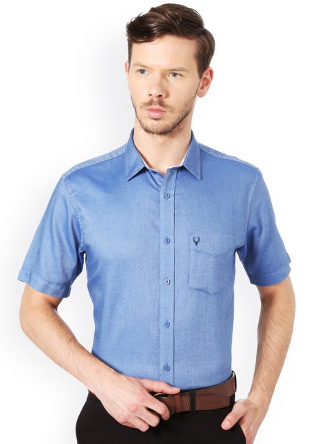 

Allen Solly Men Blue Slim Fit Solid Casual Shirt
