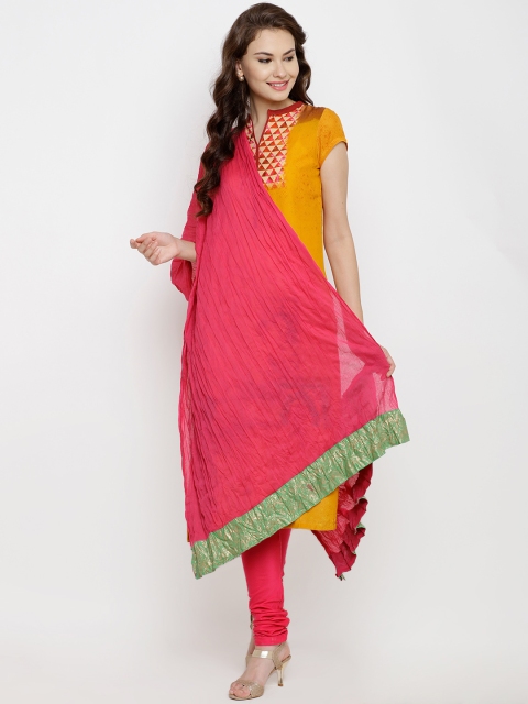

Biba Pink Crinkled Dupatta
