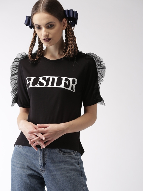 

Encrypt Women Black Solid Top