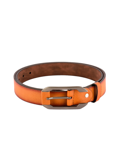 

BuckleUp Men Tan Brown Leather Solid Belt