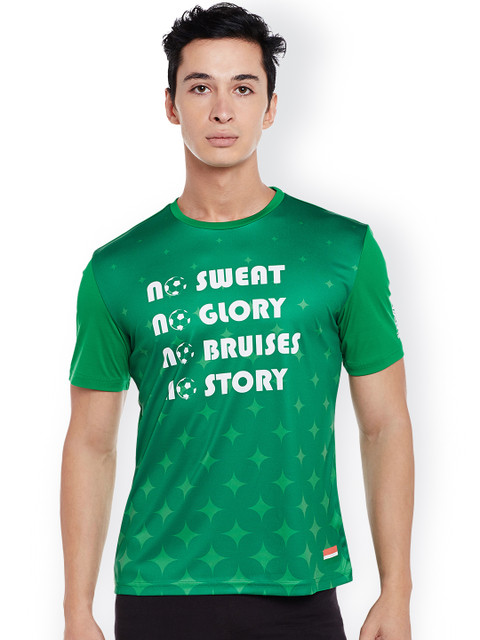 

FIFA U-17 WC Men Green Printed Slim Fit T-shirt