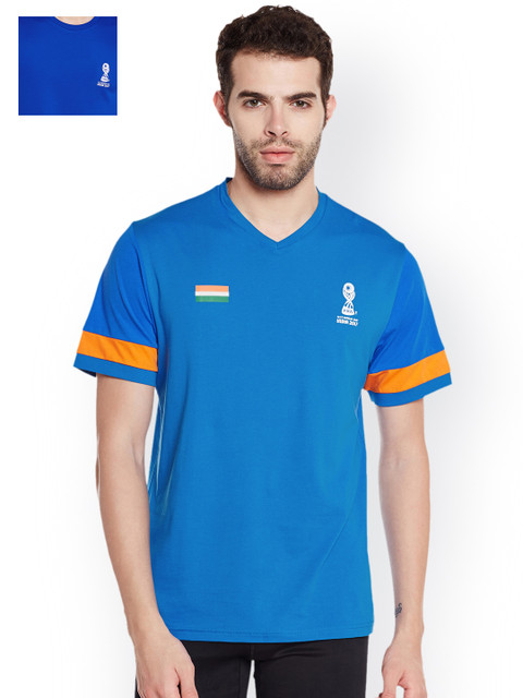 

FIFA U-17 WC Men Pack of 2 Slim Fit T-shirts, Blue