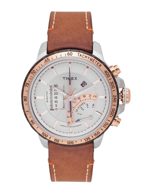 

Timex Men Off-White & Gold-Toned Analogue Watch 16203