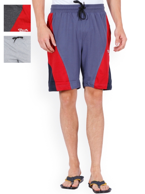 

Genx Pack of 3 Loose Fit Lounge Shorts 512, Grey