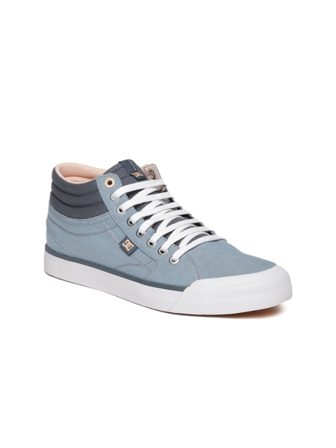 

DC Women Blue Solid Mid-Top Sneakers