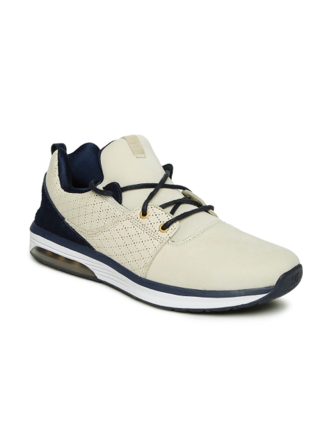 

DC Men Cream-Coloured HEATHROW IA Leather Sneakers