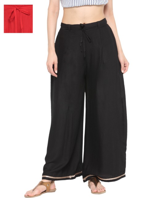 

Tulsattva Set of 2 Palazzos, Black