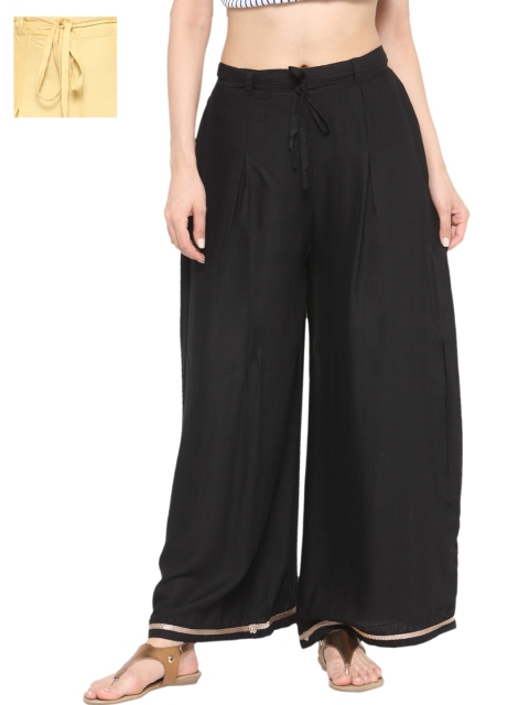 

Tulsattva Set of 2 Palazzos, Black