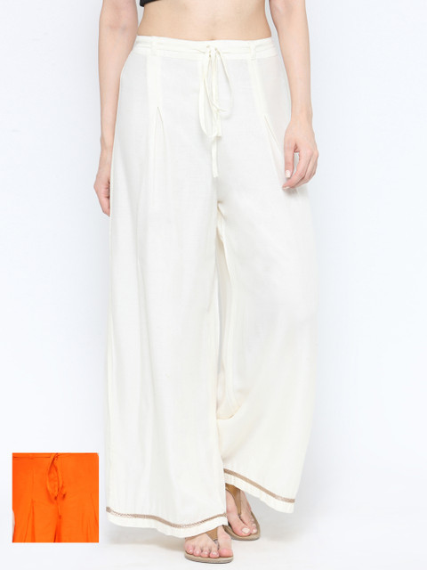 

Tulsattva Set of 2 Palazzos, Off white
