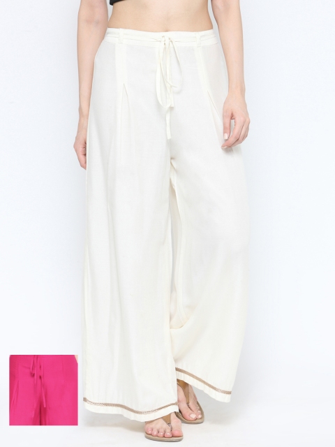 

Tulsattva Set of 2 Palazzos, Off white