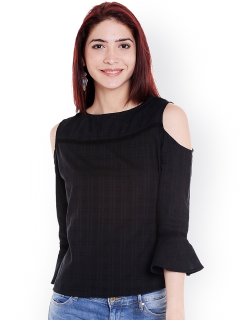 

Style Quotient Women Black Solid Top