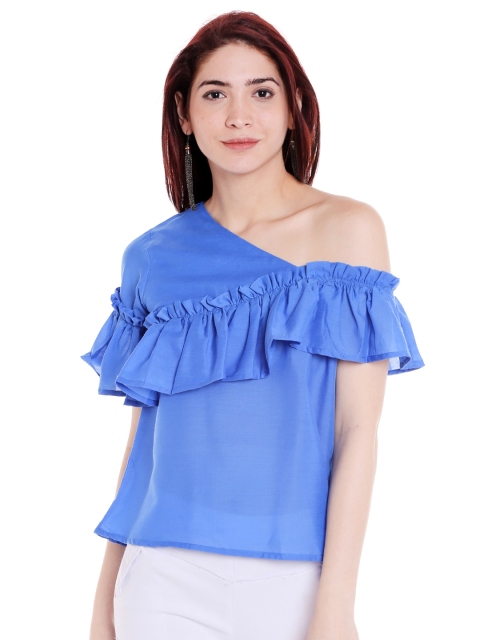 

Style Quotient Women Blue Solid Top