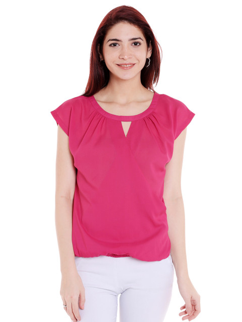 

Style Quotient Women Pink Solid Top